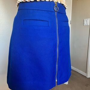 Express skirt, cobalt blue